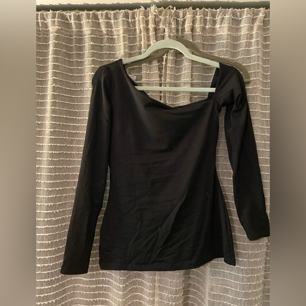 Susana Monaco Black Long Sleeve Top